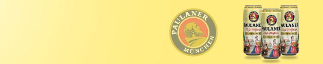 3 cans of Paulaner Hefe-Weißbier 5,5% - 24x500ml, that is linking to the product page where the products can be ordered